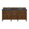 James Martin Vanities 72''Double Vanity, Mid-Century Walnut w/ 3 CM Charcoal Soapstone Quartz Top 424-V72-WLT-3CSP - alternate 1